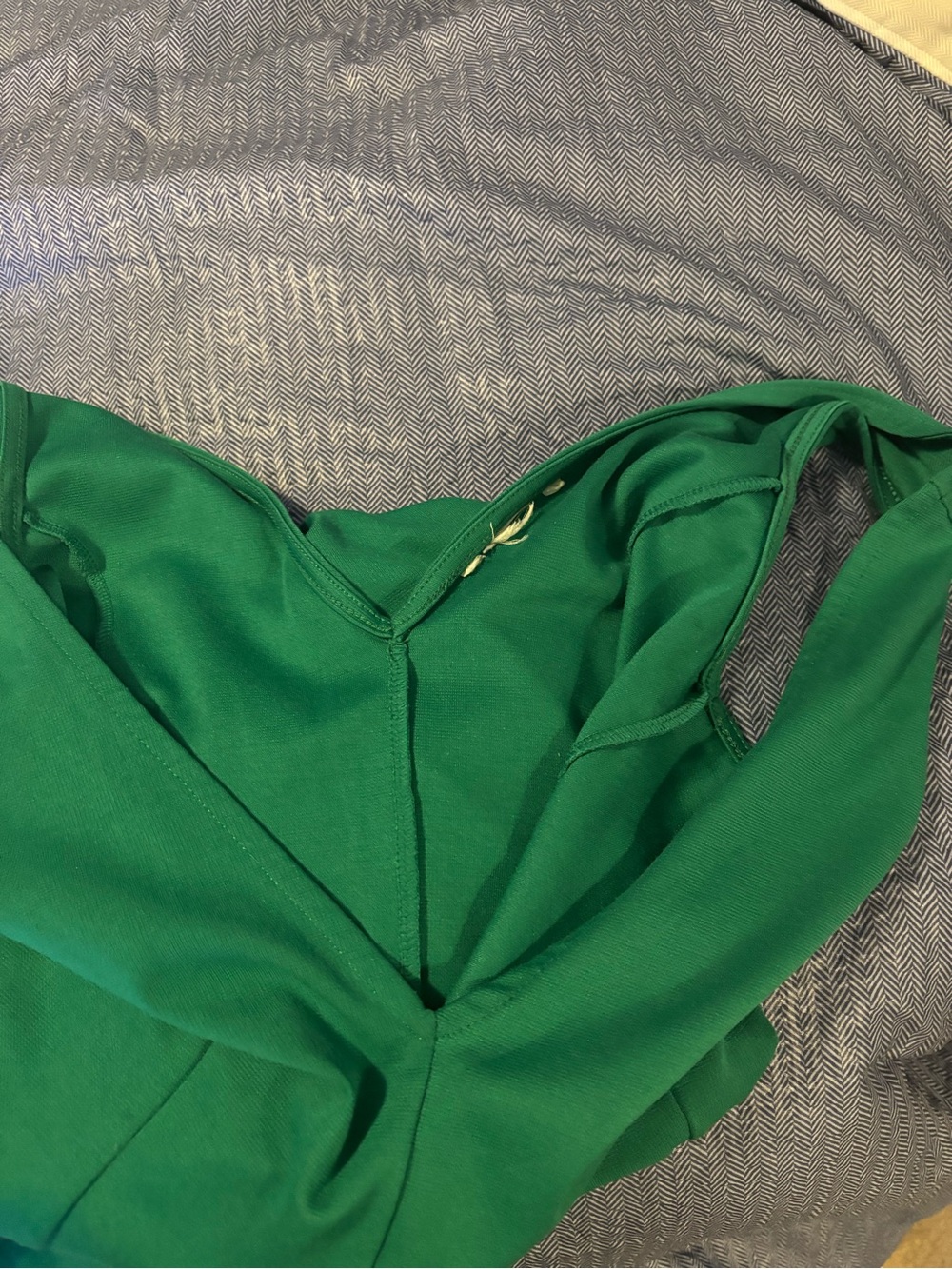 Vintage Deep Green V-Neck Fit & Flare Mini Dress - Picture 2 of 10
